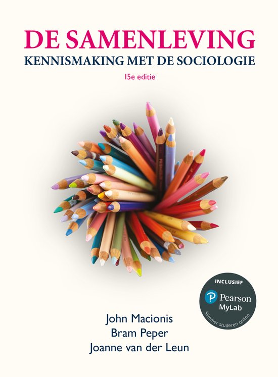 De samenleving, John Macionis, boekomslag voorkant, tweedehands
