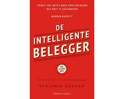 De intelligente belegger, Benjamin Graham, rode omslag met een citaat van Warren Buffett, tweedehands