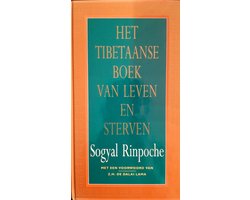 Het Tibetaanse boek van leven en sterven, Sogyal Rinpoche, groene omslag met een oranje rand, tweedehands