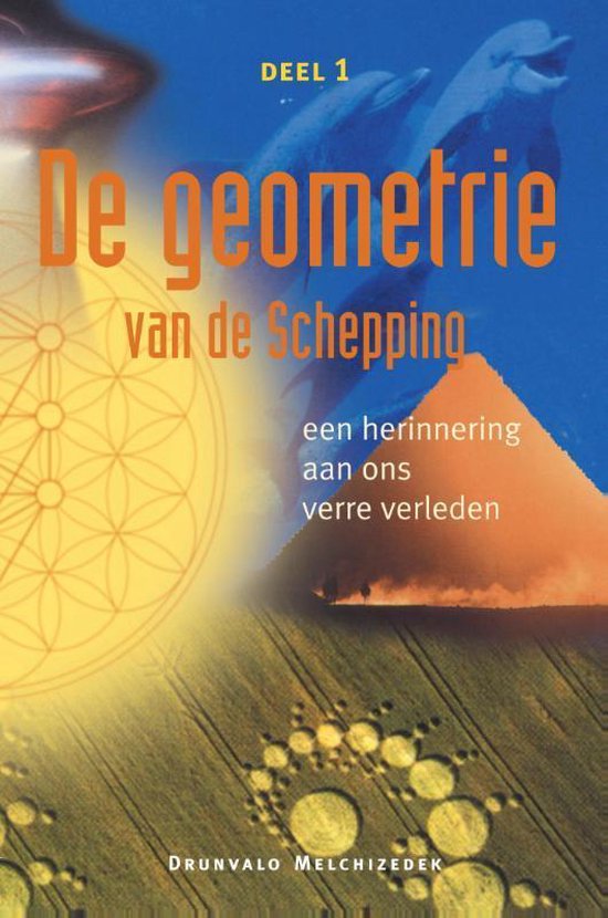 De geometrie van de Schepping, Drunvalo Melchizedek, deel 1, omslag met dolfijnen en een piramide, tweedehands