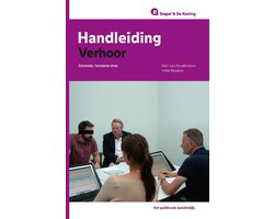 Handleiding Verhoor, Adri van Amelsvoort en Imke Rispens, zevende druk, omslag met mensen aan een tafel, tweedehands