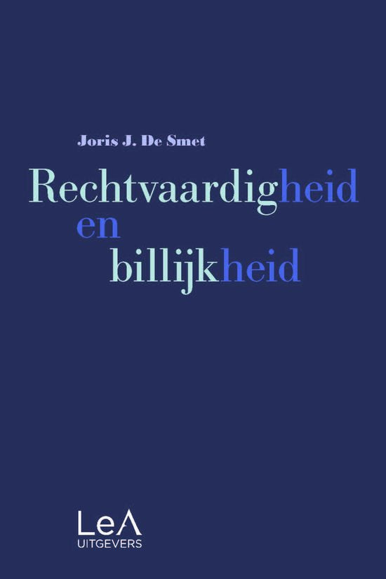 Rechtvaardigheid en billijkheid