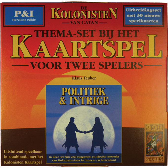 999 Games-Kolonisten van Catan Kaartspel: Politiek & Intrige (Nieuw)