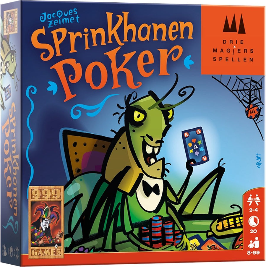 999 Games-Sprinkhanen Poker Kaartspel (Nieuw)