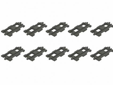 DUPLO 10x Rechte Treinsporen (Lot)