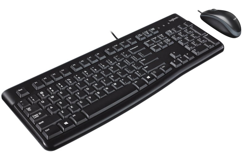 MK120 - Toetsenbord en Muis - Bedraad - QWERTY - Zwart
