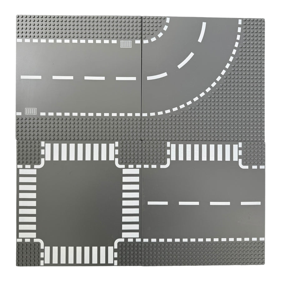 LEGO-City Road Plates - 60304 (4 Wegplaten)-tweedehands