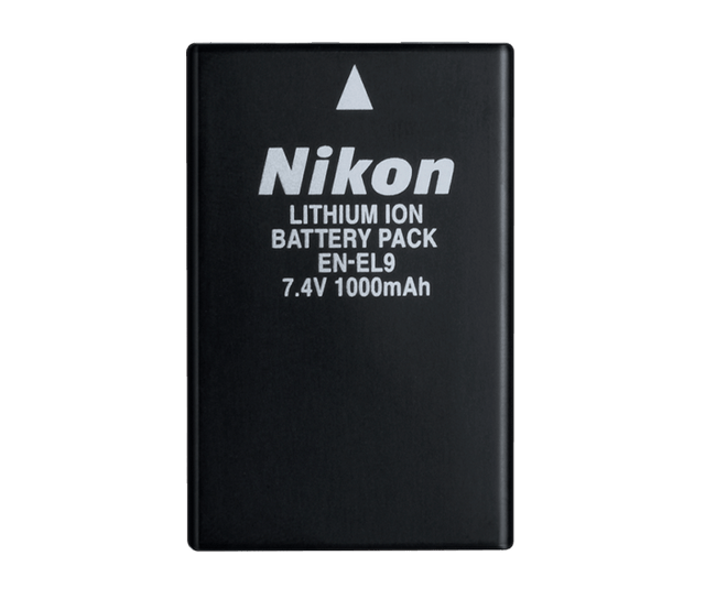 Nikon EN-EL9 accu voor Nikon D40, D60, D3000 en D5000, zwarte accu 7.4V 1000mAh