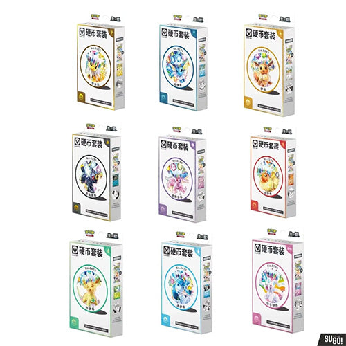Terastal Gathering Eeveelution Coin Set - Chinese (Nieuw)