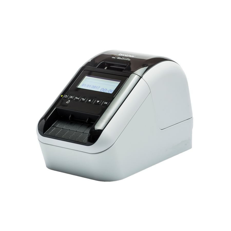 Brother-Labelprinter QL-820NWBc met Wi-Fi, LAN en Bluetooth - Zwart/Wit-tweedehands