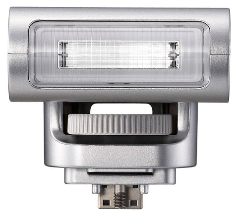 Samsung ED-SEF7A externe flitser voor Samsung NX mini, zilver, voorkant met flitsvenster, tweedehands