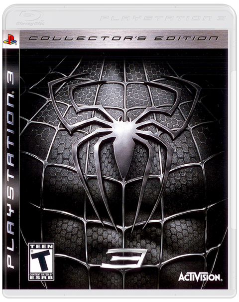 PlayStation 3 Spider-Man 3 Collector's Edition, doos voorkant, Amerikaanse ESRB-uitgave