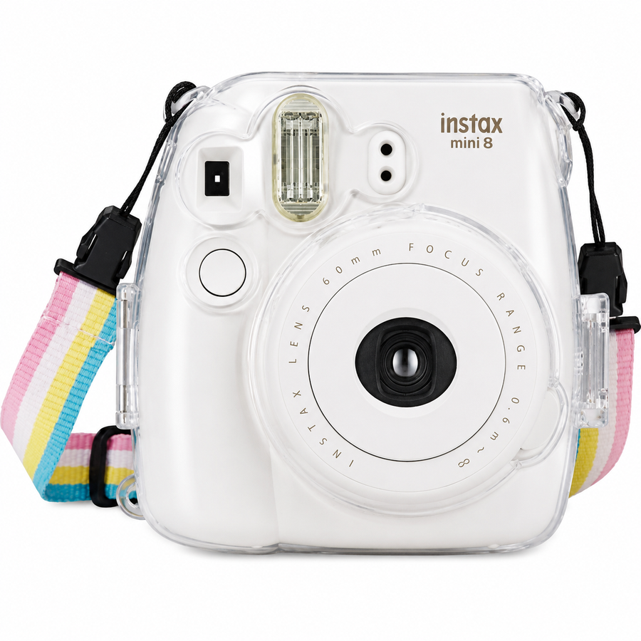 Case voor Instax Mini 8/9 - Glitter Transparant