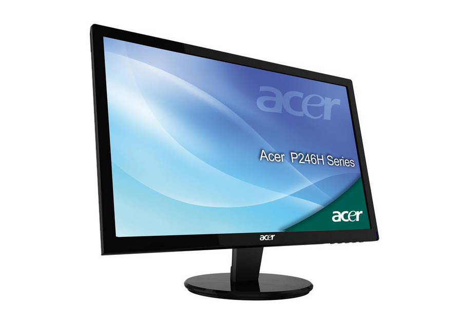 Acer-P246H 24" LED 1920x1080 DVI D-SUB Monitor Tweedehands