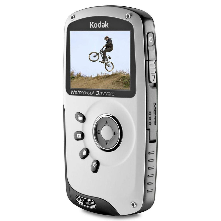 Kodak-PlaySport (Zx3) HD Waterproof Pocket Video Camera - Wit/Zwart-tweedehands