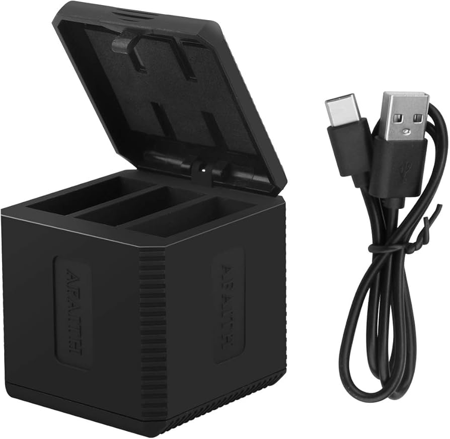 AFAITH-Accu Lader voor GoPro Hero 5 Hero 6 Hero 7 Black Hero 8 Black Hero 2018 Tweedehands