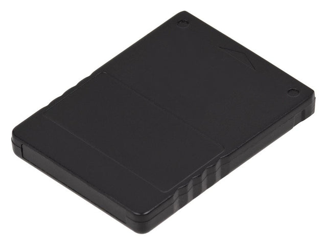 2MB Memory Card voor PlayStation 2, zwarte geheugenkaart schuin van boven, tweedehands