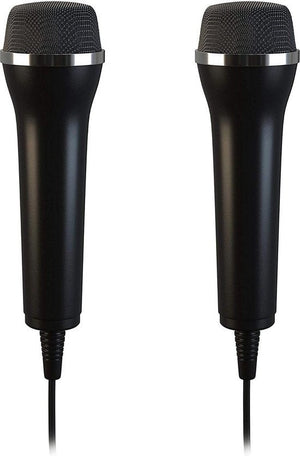 2x USB microfoons voor Nintendo Switch, Wii, Wii U, PS3, PS4, Xbox 360, Xbox One en PC (Guitar Hero, Singstar, Let's Sing, We Sing) - Zwart (Nieuw)