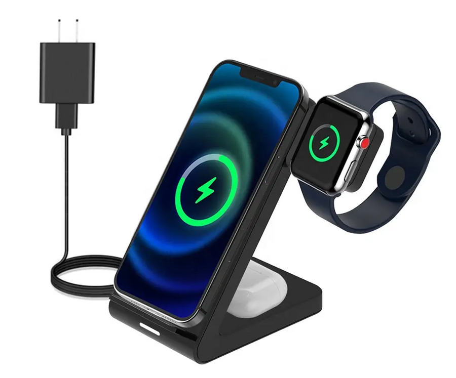 Algemeen-3-in-1 Draadloos Oplaadstation voor iPhone, Apple Watch en AirPods Pro (Nieuw)