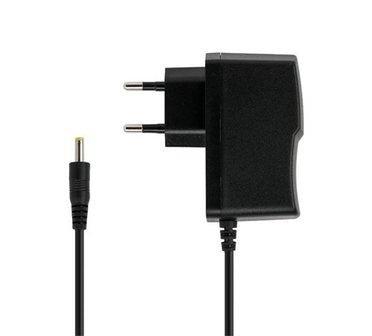 AC adapter stroomkabel voor Nintendo NES en SNES, zwarte stekkeradapter met ronde plug