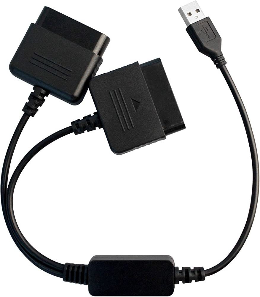 Algemeen-Adapter voor 2x Playstation 2 Controllers naar PC Tweedehands