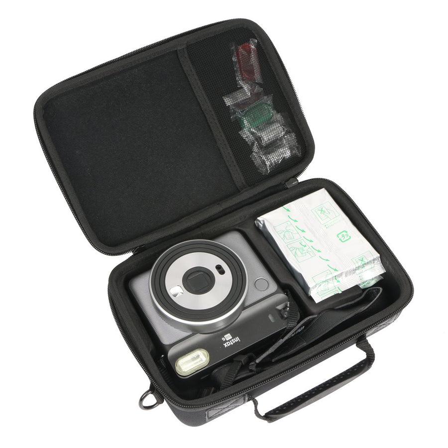 Algemeen-Harde Draagtas / Case voor Instax SQUARE SQ1 met Filmhouder & Schouderriem - Zwart Tweedehands