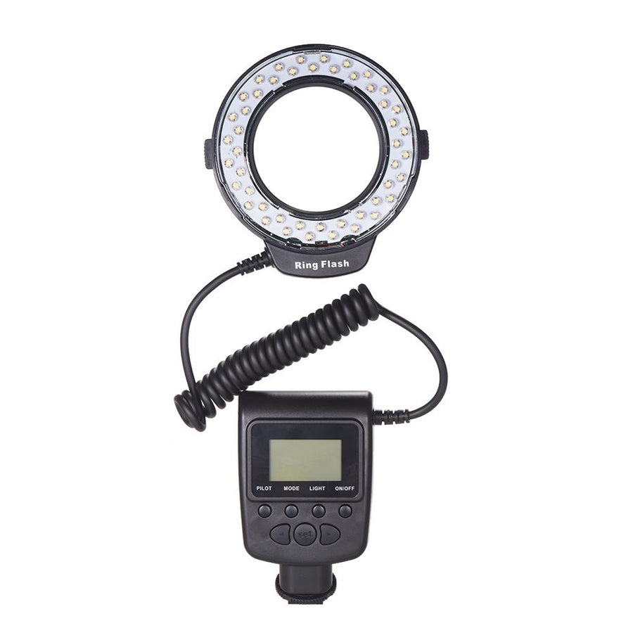Algemeen-HD-130 Macro LED Ring Flitser LCD-Scherm 3000-15000K (Nieuw)