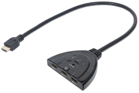Algemeen-HDMI Schakelaar / Switch 3 In 1 Uit met Drukknop-tweedehands