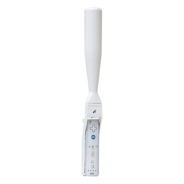 Honkbalknuppel voor Nintendo Wii, wit, met een Wii Remote erin, tweedehands