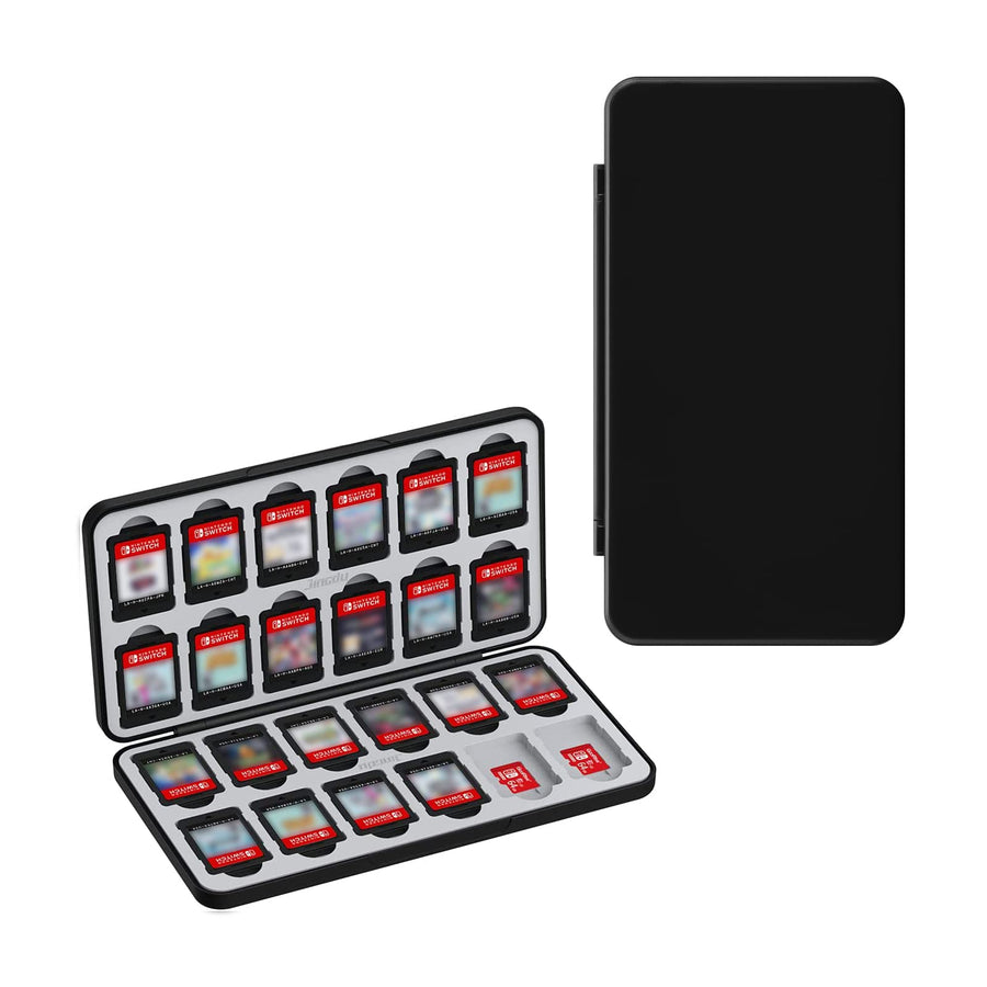 Algemeen-Metalen Case voor 24x Switch Game Cartridges - Zwart Tweedehands