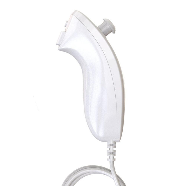 Nunchuk controller voor Nintendo Wii en Wii U, wit, voorkant met kabel