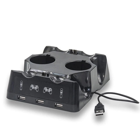 Algemeen-Oplaadstation voor 2x Playstation 4 Controller + Move Controller Tweedehands