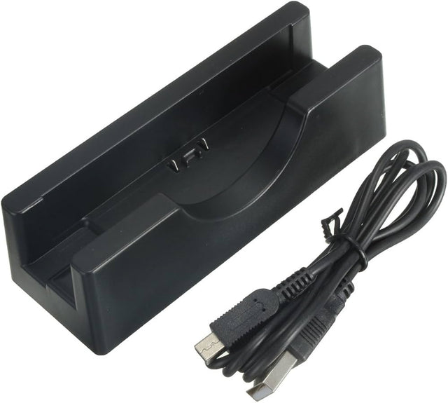 Oplaadstation voor Nintendo New 3DS en New 3DS XL, zwart, leeg dock met USB-kabel
