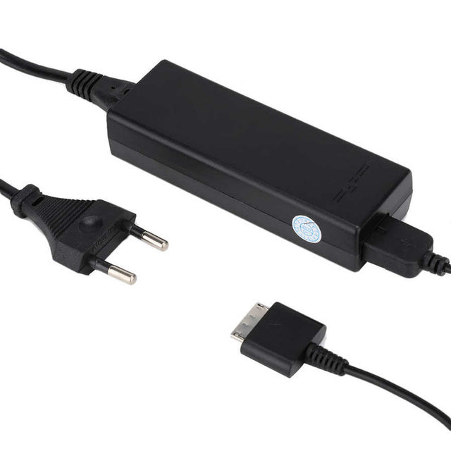 Oplader voor PSP Go, zwart, met stekker en aansluiting, tweedehands