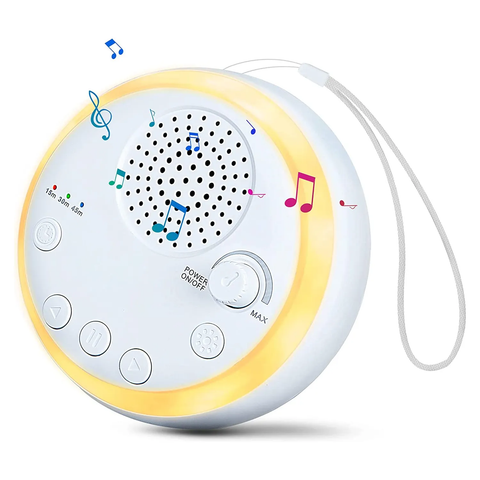 Algemeen-White Noise Slaapmachine met 16 Geluiden en Nachtlamp – Rustgevende Geluidsmachine voor Baby’s, Kinderen en Volwassenen (Nieuw)