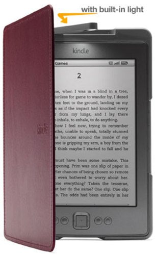 Amazon-Kindle Case met Ingebouwd Lampje - Geschikt voor Kindle 4e Generatie - Rood Tweedehands