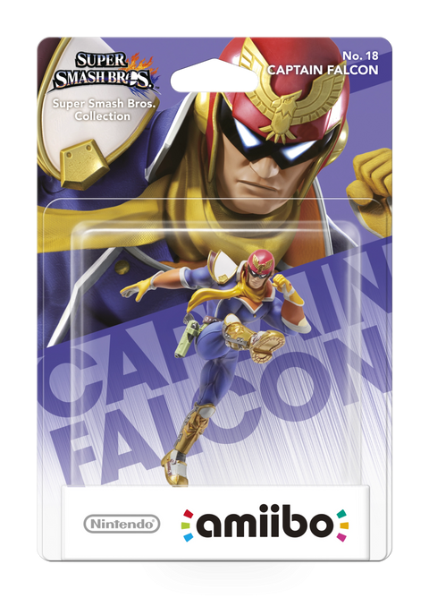 Amiibo Captain Falcon (Nr. 18) - Super Smash Bros. series (Nieuw)