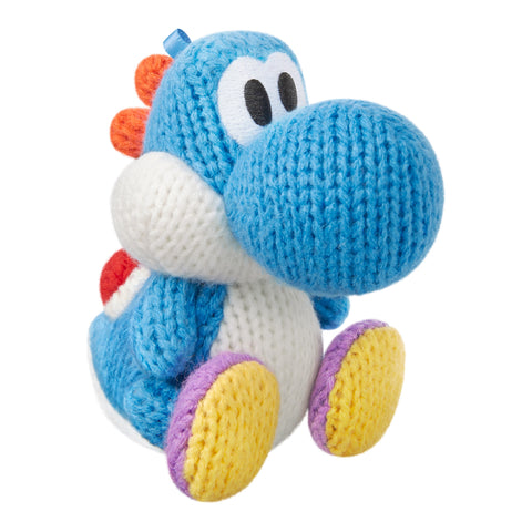 Nintendo amiibo Light-Blue Yarn Yoshi Yoshi's Woolly World series, lichtblauwe gebreide Yoshi, tweedehands