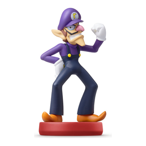 Nintendo amiibo Waluigi, Super Mario series, paars-zwarte Waluigi op rode voet, tweedehands