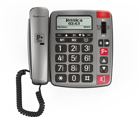 Amplicomms-Powertel 196 Vaste Huistelefoon met Grote Knoppen voor Senioren en Slechthorenden Tweedehands