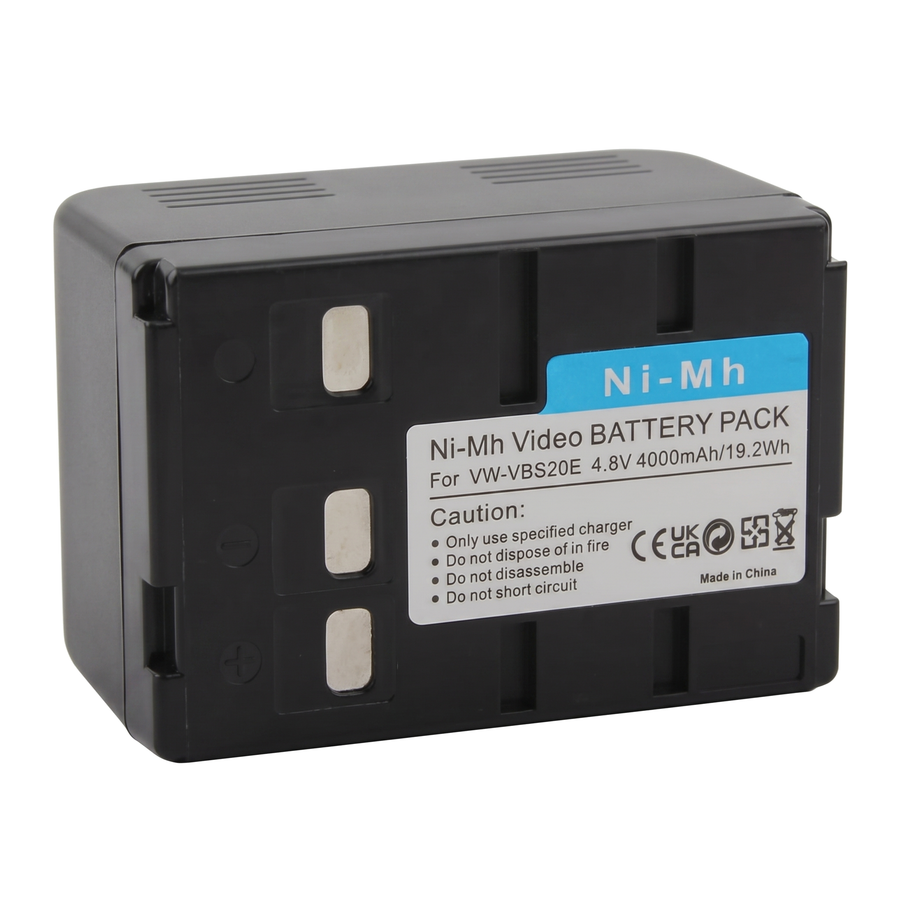 Accu voor Panasonic VW-VBS20E / VW-VBS10E - 4000mAh Ni-MH (Nieuw)