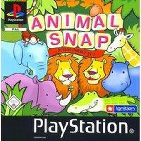 PlayStation 1 Animal Snap van Ignition, PAL-hoes met getekende dieren en USK-logo, tweedehands