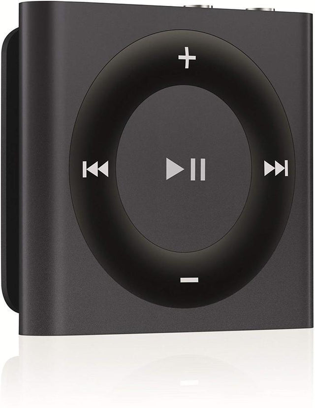 Apple iPod shuffle 4e generatie A1373, zwart, voorkant met bedieningsring, tweedehands