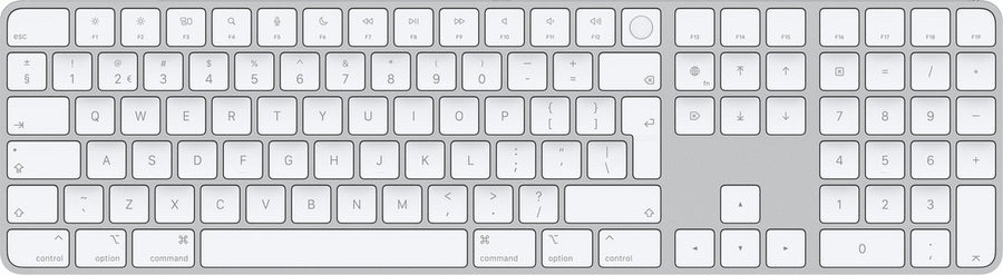 Magic Keyboard met Touch ID en Numeriek Toetsenblok wit