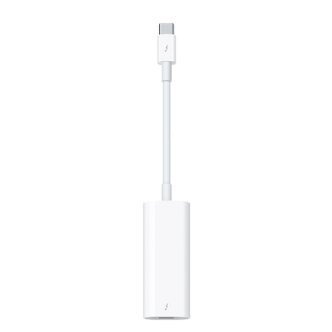 Apple Thunderbolt 3 USB-C naar Thunderbolt 2 adapter A1790, wit, voorkant, tweedehands