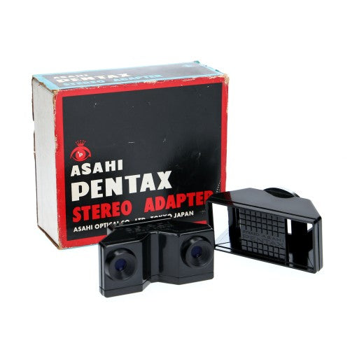 Asahi Pentax-Asahi Pentax Stereo Adapter f/1.8 - 55mm + Stereo Viewer (In doos) Tweedehands
