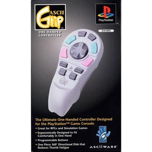 Asciiware ASCII Grip One Handed Controller voor PlayStation 1 en 2, verpakking voorkant