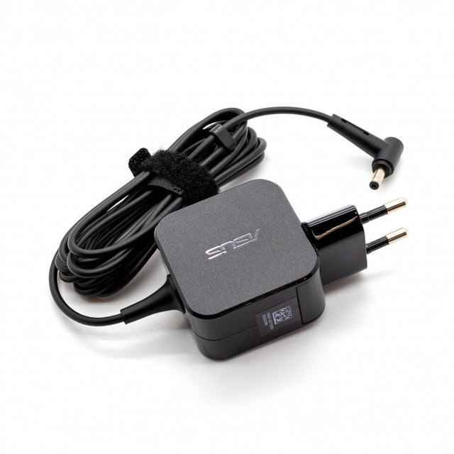 ASUS laptop AC adapter AD883020, zwarte vierkante lader met Europese stekker en kabel, tweedehands