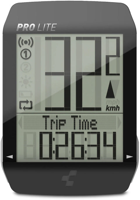 Cube-Fietscomputer / Kilometerteller Pro Lite (Draadloos, 21 Functies, Auto Start/Stop) - Zwart (Nieuw)