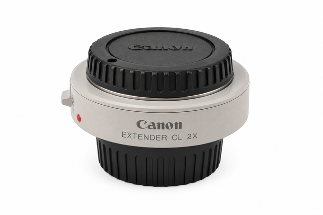 Canon Video Lens Extender CL 2X, zijkant met achterdop, tweedehands